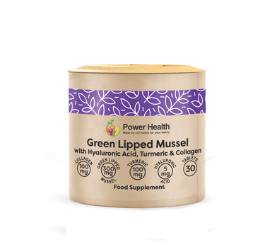 GREEN LIPPED MUSSEL WITH HYALURONIC ACID, TURMERIC AND COLLAGEN - Power Health Power Health