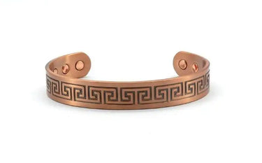 Magnetic Bracelet Greek Key Design 7 Inch - Power Health Power Health