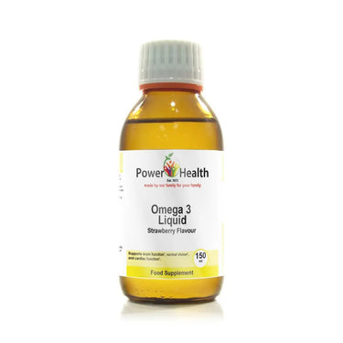 Omega 3 Liquid Natural Strawberry Flavour 150ml - Power Health Power Health