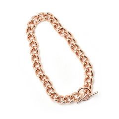 Light 7.5" Copper Chain Link Bracelet