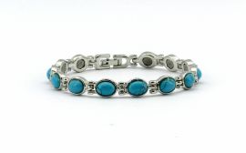 Turquoise Oval Magnetic Bracelet
